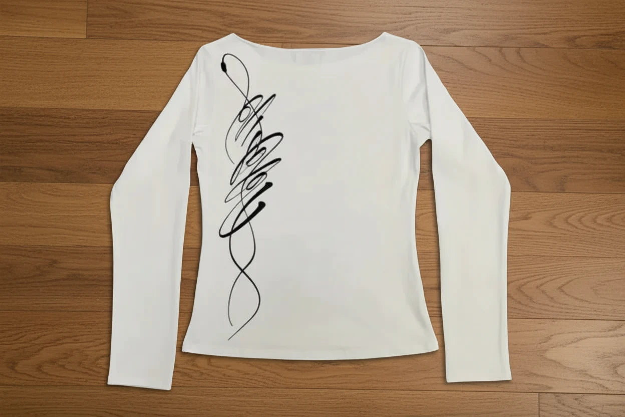 Women's White Designer T-shirt⚪️