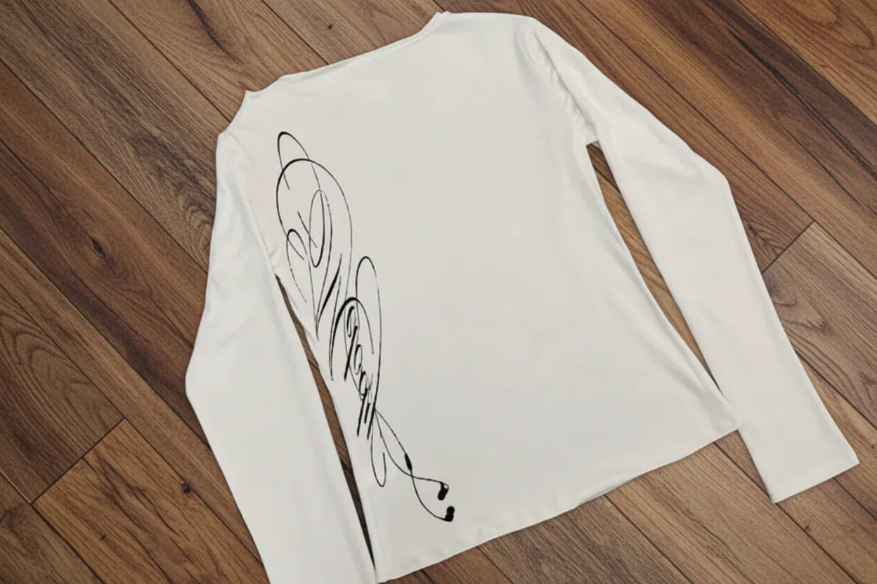 Women's White Designer T-shirt⚪️